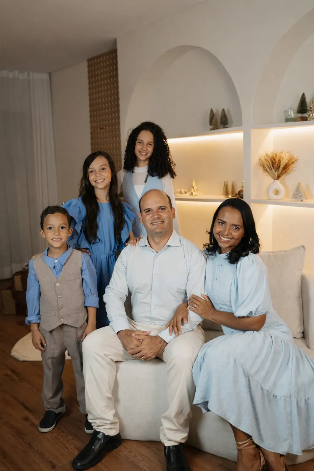 Heidy Barbosa com sua família